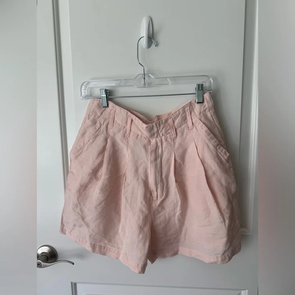 NWT Free People Calla Linen Trouser Shorts